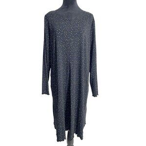 Gudrun Sjoden Size XL Dress MIdi Long Sleeve Boho Lagenlook
